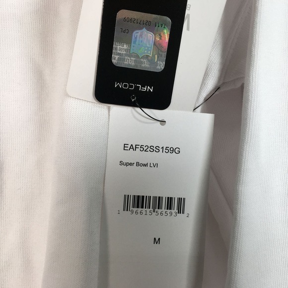 WEAR by Erin Andrews Cali Super Bowl LVI Sweatshirt, Women's Size M - White - Picture 7 of 13